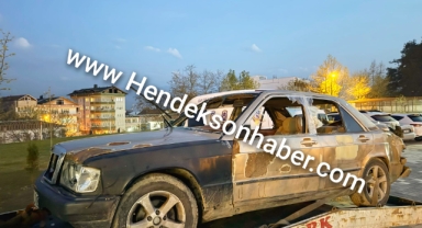 Hendek D-100'de Drift attı, polisten kaçarken yakalandı