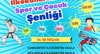 İlkokullarda Spor ve Çocuk Şenliği 5 Okulda, 5 gün sürecek