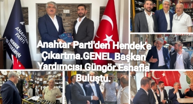 Anahtar Parti’Genel Başkan Yardımcısı Prof. Dr. Özcan GÜNGÖR Hendek'te Esnafla Buluştu.