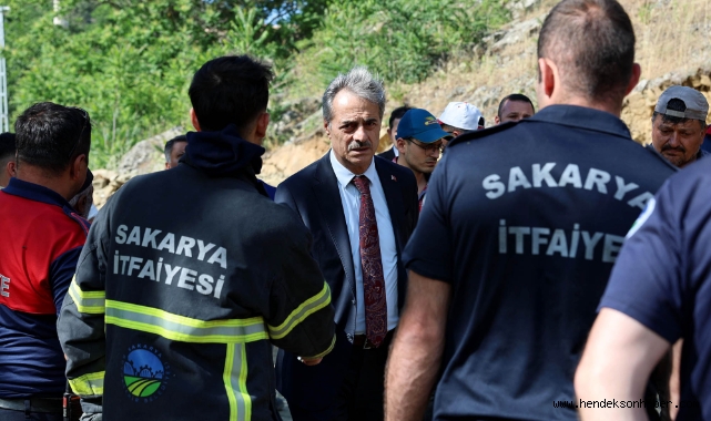Başkan Yusuf Alemdar yangın felaketinin yaşandığı Taraklı’da: “Gelişmeleri yakından takip ediyoruz”