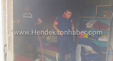 Hendek'te otluk alanda yangın 