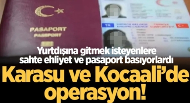 Sahte ehliyet ve pasaport' operasyonu: 5 şüpheli yakalandı
