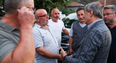 Başkan  Alemdar yangından etkilenen mahalleleri ziyaret etti: