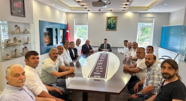 Başkan  Bahadır ve Yönetiminden Kaymakam Gökpınar'a Ziyaret
