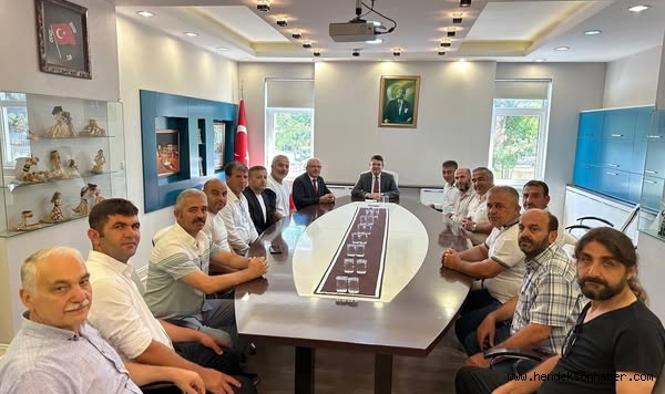 Başkan  Bahadır ve Yönetiminden Kaymakam Gökpınar'a Ziyaret