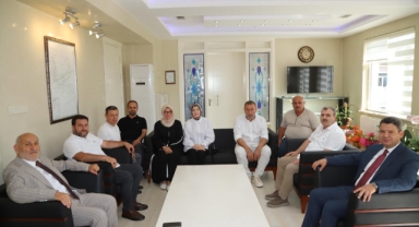 Başkan Püsküllü ve Meclis Üyelerinden Kaymakam Gökpınar’a Hoş Geldin Ziyareti