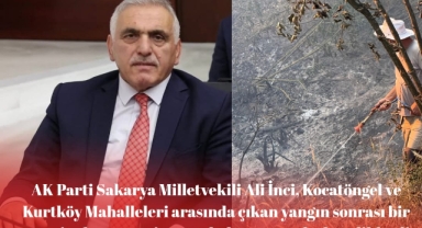 Hendek'te Orman Yangını: Vekil İnci'den Geçmiş Olsun Mesajı 