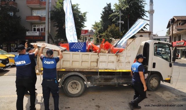 HENDEK BELEDİYESİ’NDEN KALDIRIM İŞGALLERİNE KARŞI DENETİM