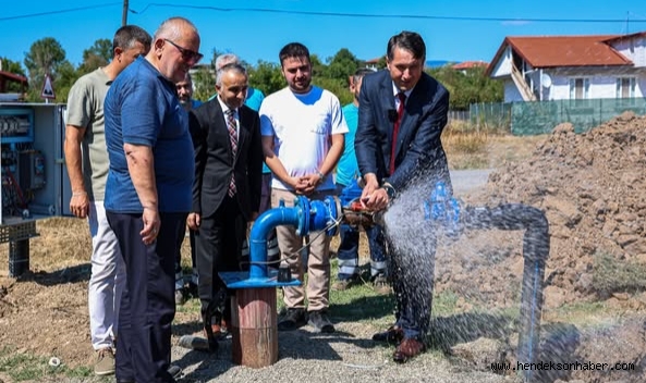 Hendek’in iki mahallesine 132 metre derinlikten kaliteli içme suyu
