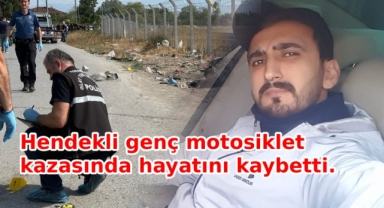 Hendekli ​Motosiklet Sürücüsü Feci Kazada Yaşamını Yitirdi