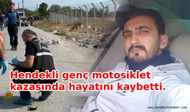 Hendekli ​Motosiklet Sürücüsü Feci Kazada Yaşamını Yitirdi