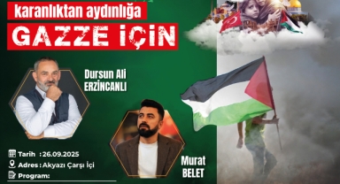 Akyazı’da Gazze için gece düzenlenecek