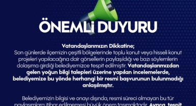 Hendek Belediyesi Resmi Olmayan Projelere İtibar Etmeyin
