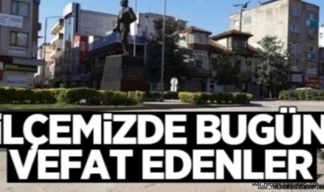 Hendek'te Bugün Vefat Edenler 16.09.2025