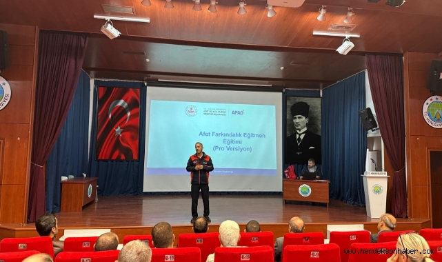 HENDEK BELEDİYESİ PERSONELİNE AFET FARKINDALIĞI EĞİTİMİ