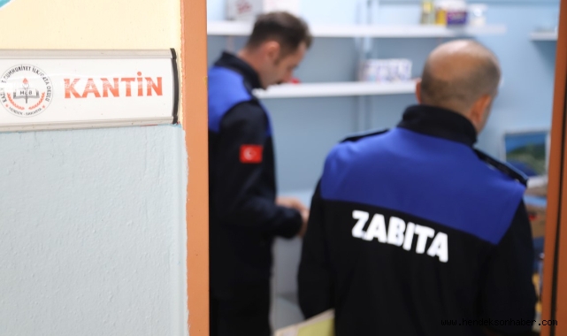 HENDEK'TE ZABITA EKİPLERİNDEN OKUL KANTİNLERİNE SIKI DENETİM