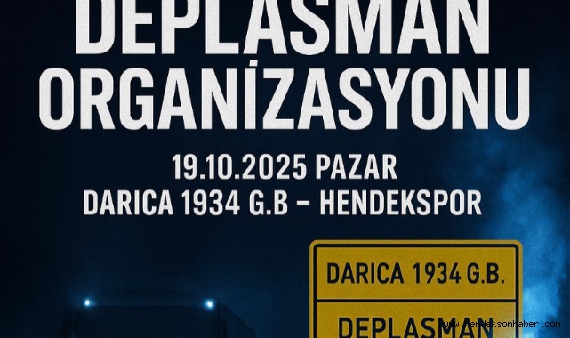 ​Hendekspor Taraftarı Darıca Yolcusu: Organizasyon Başladı