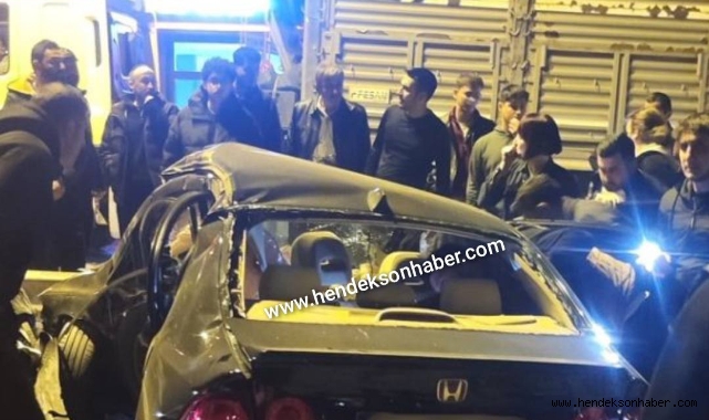 Hendek D-100 Karayolunda Korkunç Kaza: Bir Kişi Hayatını Kaybetti, Üç Yaralı