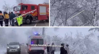 Hendek’te Korkutan Kaza: Otomobil Uçuruma Yuvarlandı!