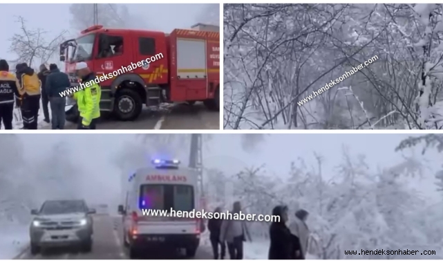 Hendek’te Korkutan Kaza: Otomobil Uçuruma Yuvarlandı!