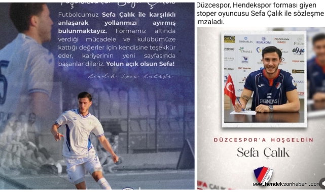 Hendekspor'da Sürpriz Ayrılık: Sefa Çalık Düzcespor'a Transfer Oldu!