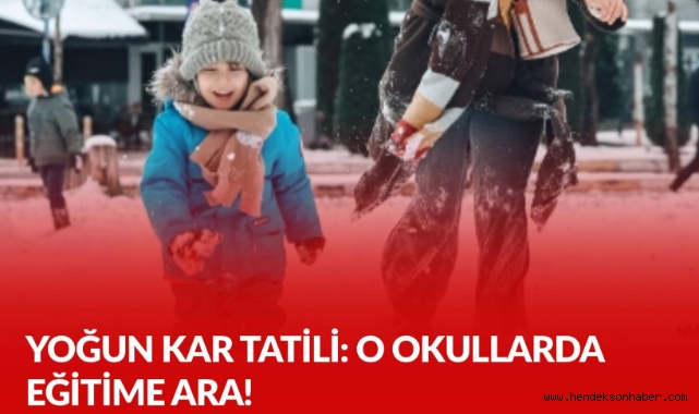 O OKULLARDA EĞİTİME ARA!