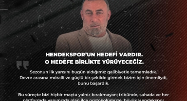 BAŞKAN SADETTİN MERAKLI NOKTAYI KOYDU: “HENDEKSPOR HEDEFE YÜRÜYECEK!”