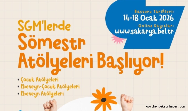 Sakarya Büyükşehir’in “Sömestr Atölyeleri” kayıtları başladı