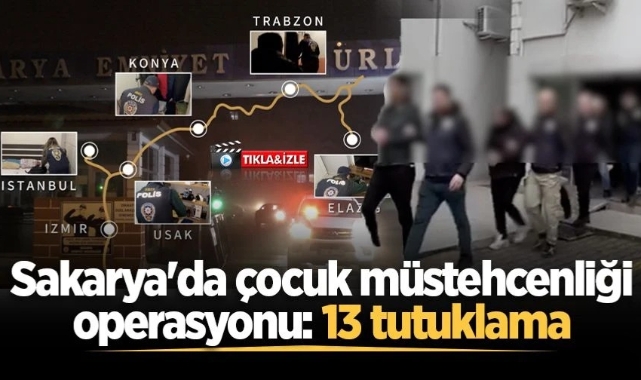 Dev Operasyon: Çocuk Müstehcenliği Suçuna 13 Tutuklama!