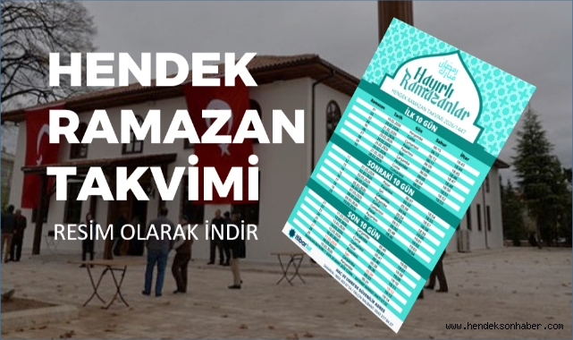 Hendek Ramazan Takvimi