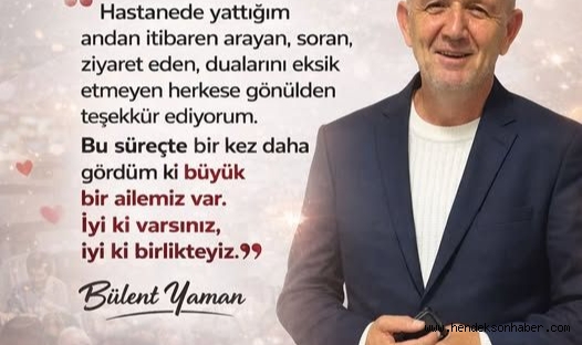 YAMAN'DAN VEFA DOLU TEŞEKKÜR: 