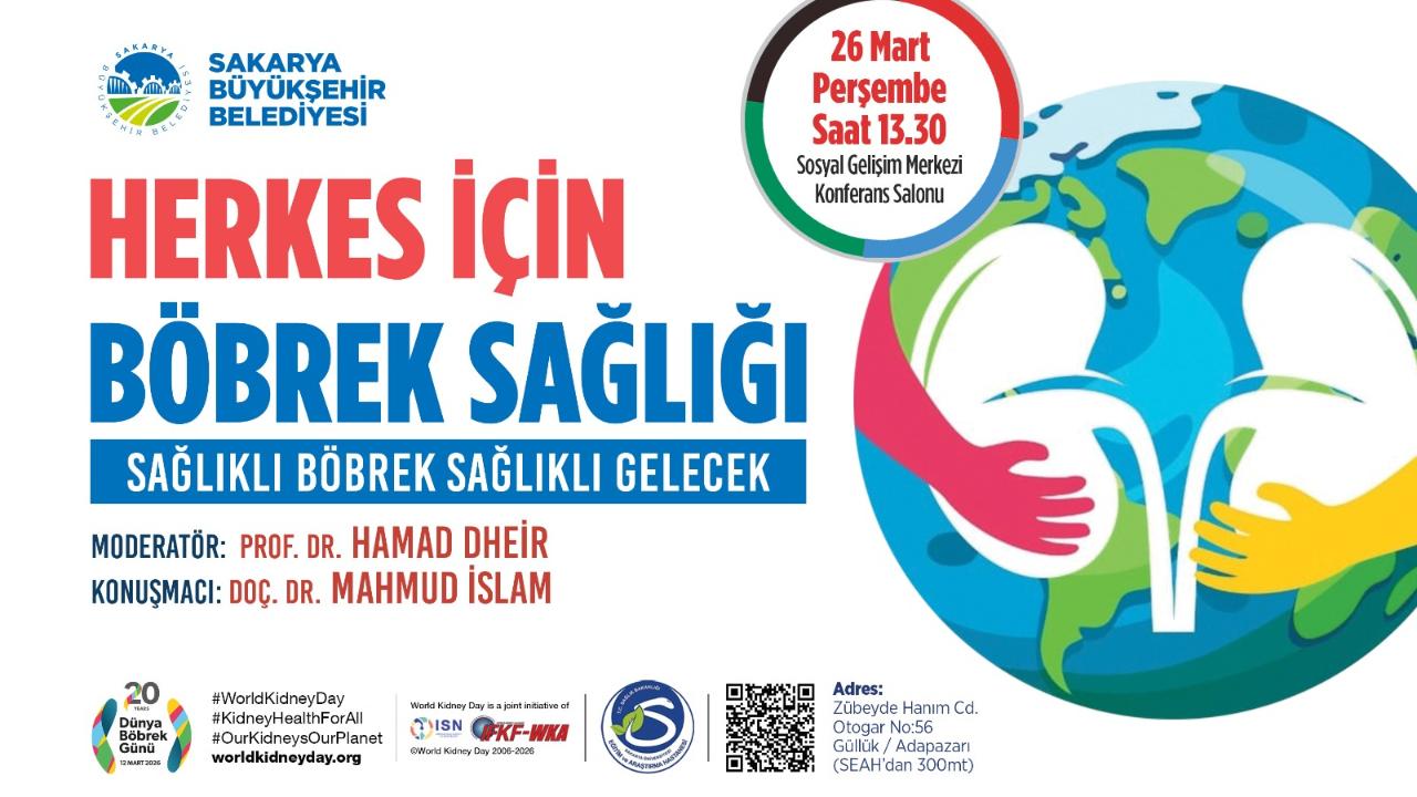 Böbrek sağlığına dair her şey bu programda konuşulacak