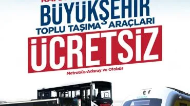 Büyükşehir ile ulaşım bayram boyunca ücretsiz olacak