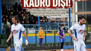 Hendekspor'da Yıldız Krizi: Mayhoş ve Akyıldız Kadro Dışı!