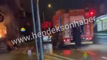 Hendek’te İş Yeri Alevlere Teslim Oldu