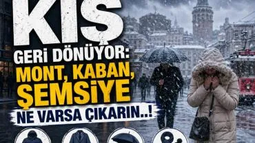 Bizden Uyarması Mont, Kaban,Şemsiye Ne Varsa Çıkarın..!