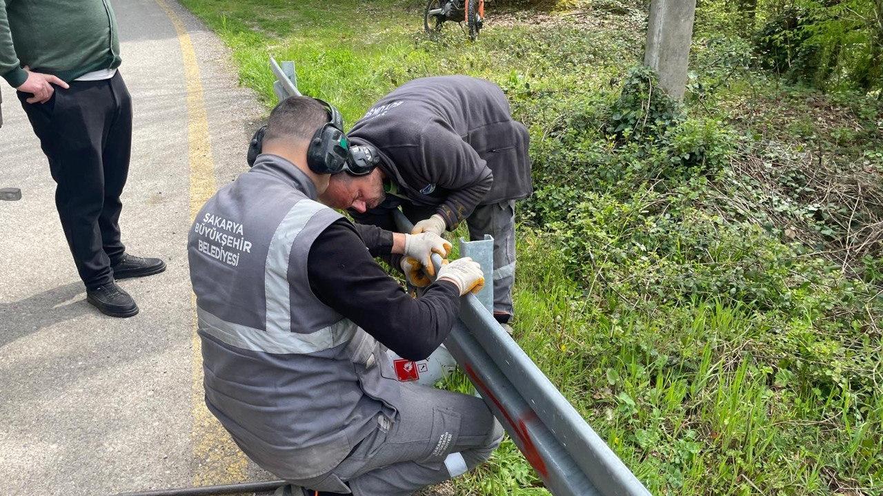 Büyükşehir’den Hendek’te ulaşım güvenliğini artıran çalışma