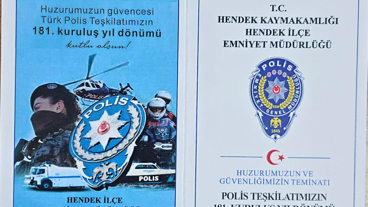 Hendek’te Gurur Günü: Türk Polis Teşkilatı 181 Yaşında!