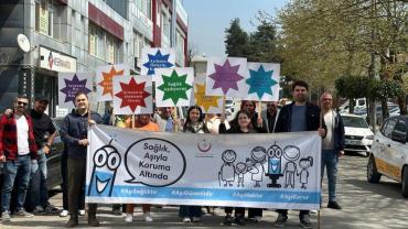 Hendek’te Sağlık İçin Anlamlı Yürüyüş: "Aşıya Güveniyoruz"