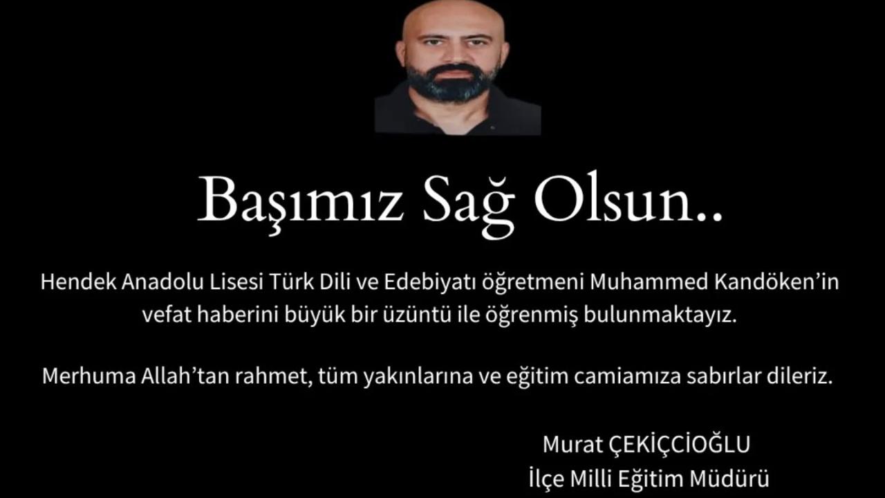 MUHAMMED ÖĞRETMEN KALBİNE YENİLDİ
