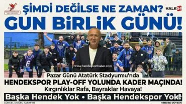 ŞİMDİ DEĞİLSE NE ZAMAN? GÜN BİRLİK GÜNÜ!