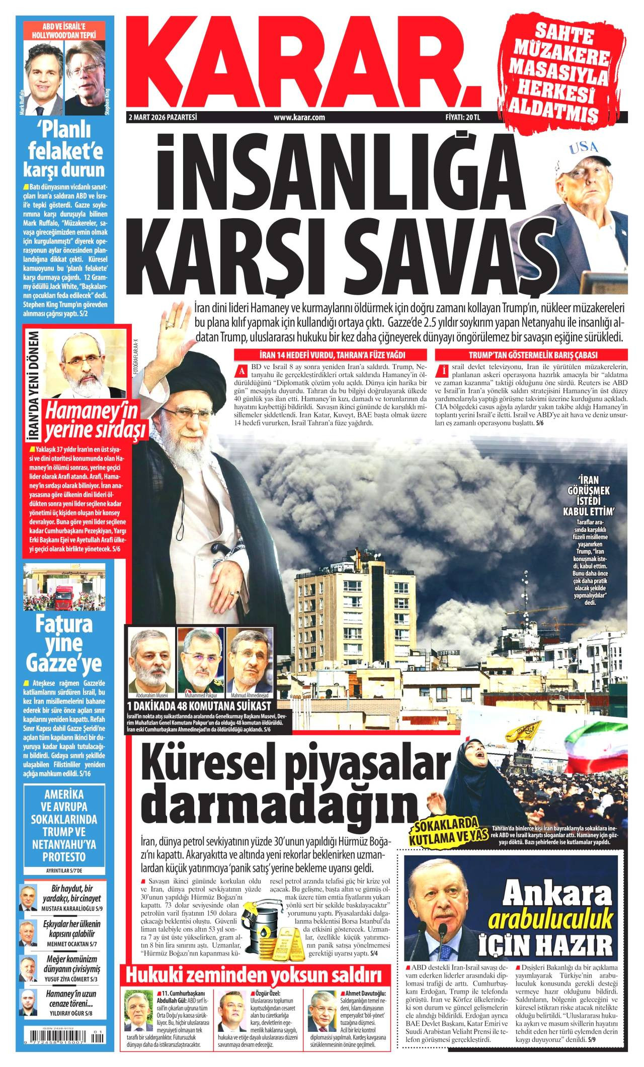 Karar Gazete Manşeti