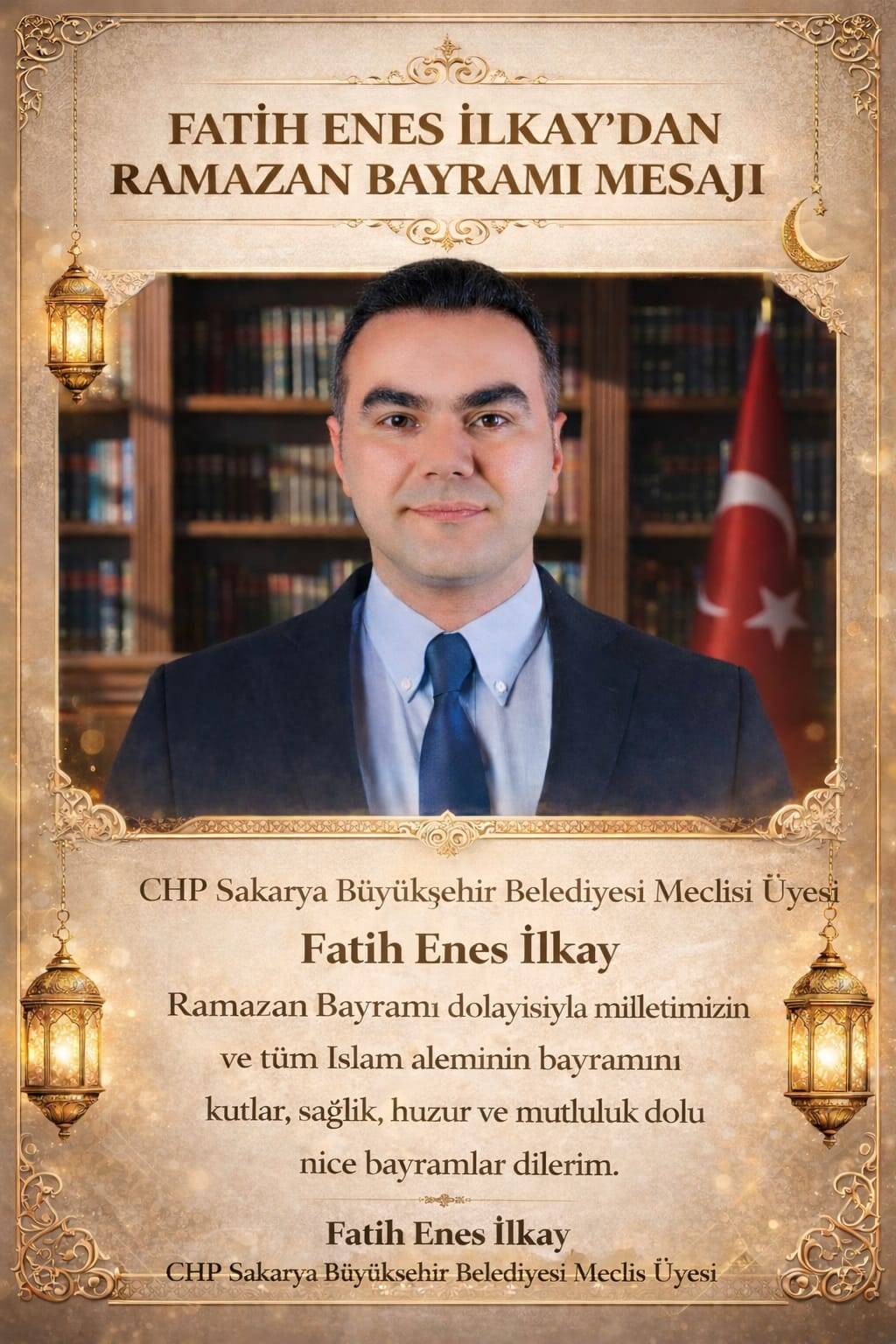 FATİH ENES İLKAY'DAN RAMAZAN BAYRAMI MESAJI.