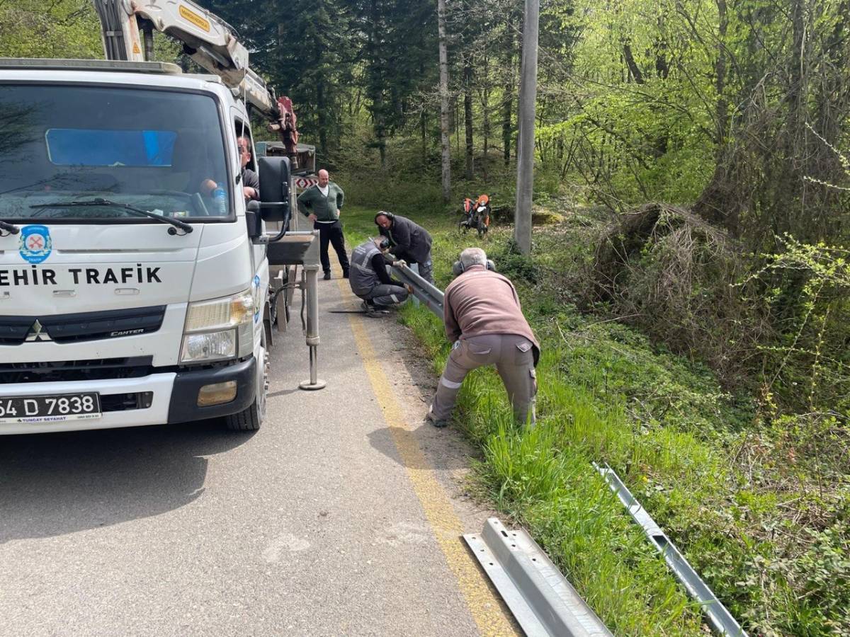 Büyükşehir’den Hendek’te ulaşım güvenliğini artıran çalışma