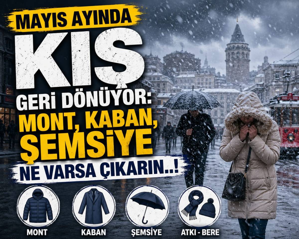 Bizden Uyarması Mont, Kaban,Şemsiye Ne Varsa Çıkarın..!