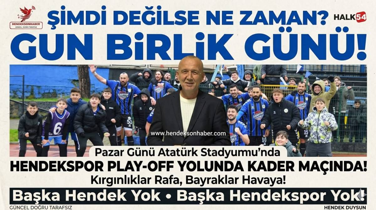 ŞİMDİ DEĞİLSE NE ZAMAN? GÜN BİRLİK GÜNÜ!