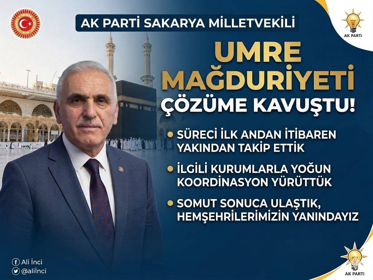 Umre Mağdurlarına Ali İnci Müjdesi: Dönüş Uçağı Hazır!