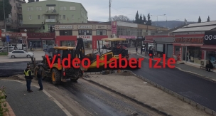 Hendek'te Şehit Teğmen Gökhan Yaşartürk Caddesine Sıcak Asfalt